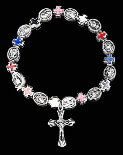 Jesus Cross Rosary Bracelet