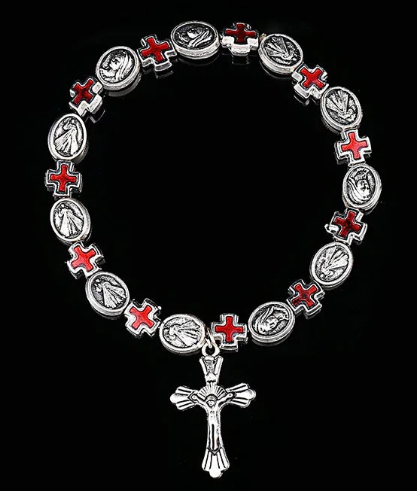 Jesus Cross Rosary Bracelet